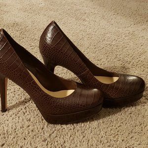 COLE HAAN AIR NIKE BROWN HEELS